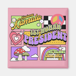 Aimant Kamala Harris 1ère femme Présidente Inauguration