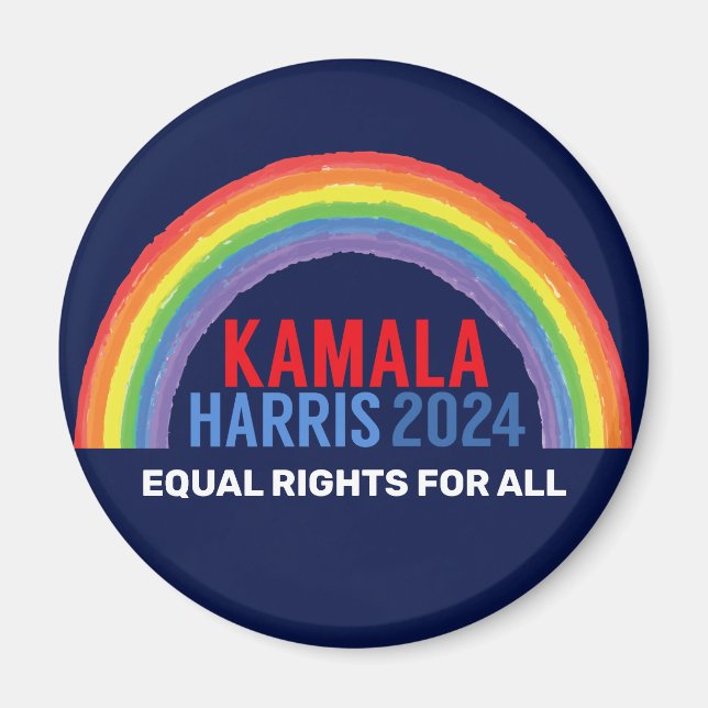 Aimant Kamala Harris 2024 Election Rainbow LGBTQ (Devant)