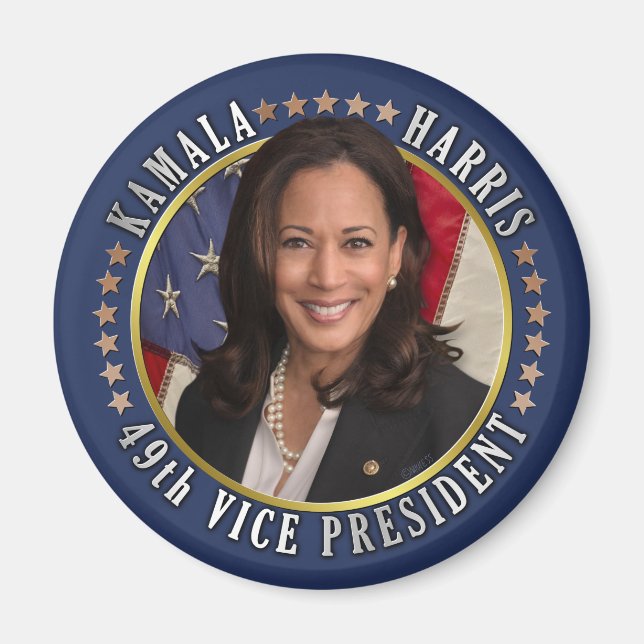 Aimant Kamala Harris 49e vice-présidente (Devant)