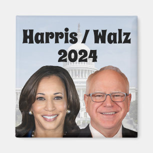 Aimant Kamala Harris et Tim Walz 2024