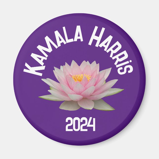 Aimant Kamala Harris Lotus 2024 (Devant)
