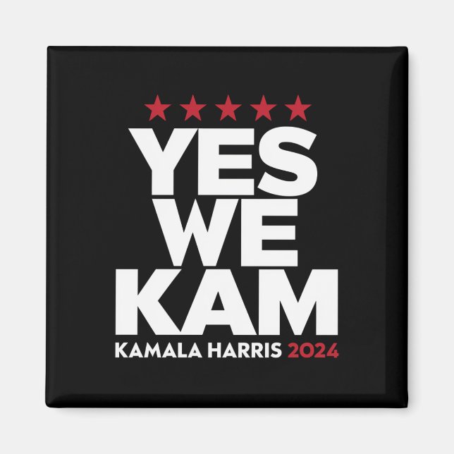 Aimant Kamala Harris Oui Nous Kam pour le président améri (Devant)