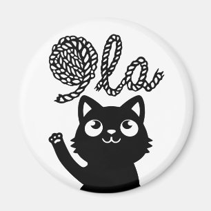 Aimant Kamala Harris Président 2024 Comma La Cat et Yarn