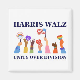 Aimant Kamala Harris Tim Walz Unité de division