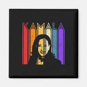 Aimant Kamala Harris Vintage Portrait Perturbé Harris 2