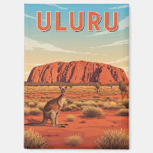 Kangaroo sur Uluru Australie