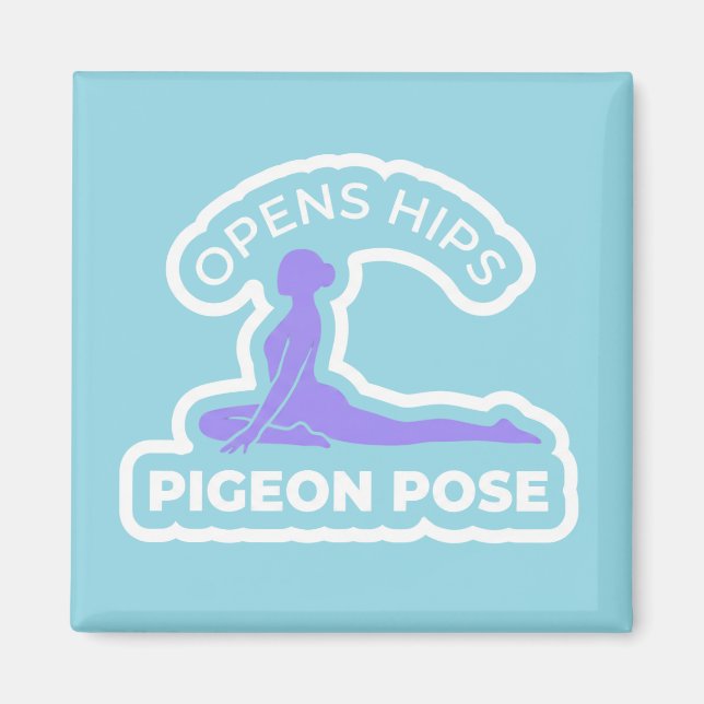 Aimant Kapotasana Pigeon Pose • Opens Hips Yoga (Devant)