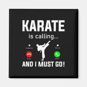 Aimant Karate Appelle Et Je Dois Aller Funny Karate