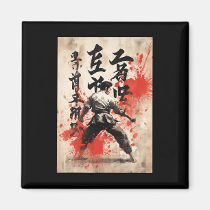 Aimant Karate Kyokushin Calligraphie Japonaise Arts Marti