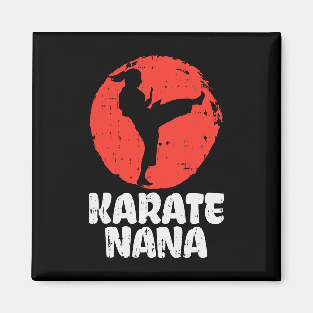Aimant Karate Nana Ponytail Kick Arts Martials Japonais G (Devant)