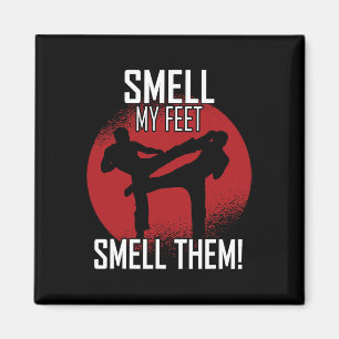 Aimant Karate Rétro - Sentez Mes Pieds Les Sentez