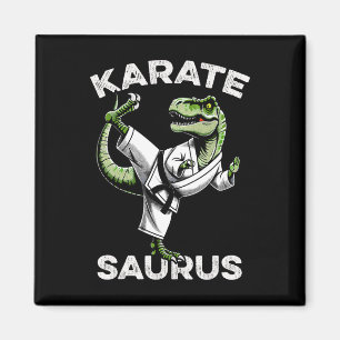 Aimant Karatesaurus T-rex Karate Dino Funny Dinosaur Mart