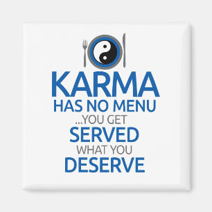 Aimant Karma N'A Pas De Menu... Yin Yang Graphic