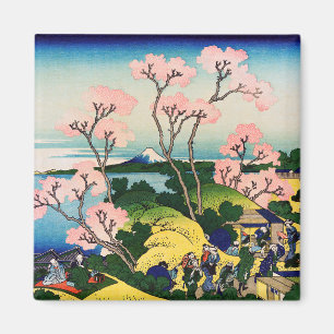 Aimant Katsushika Hokusai - Gotenyama, Tokaido, Shinagawa