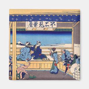 Aimant Katsushika Hokusai - Yoshida sur le Tokaido