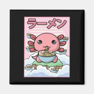 Aimant Kawaii Anime Axolotl Ramen Noodle Femmes garçons G
