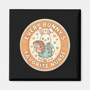 Aimant Kawaii chaque lapin préféré infirmière mignonne Pâ