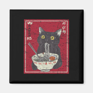Aimant Kawaii Chat Ramen Japonais Nourriture Amusante Ani