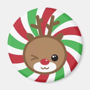 Aimant Kawaii Reindeer