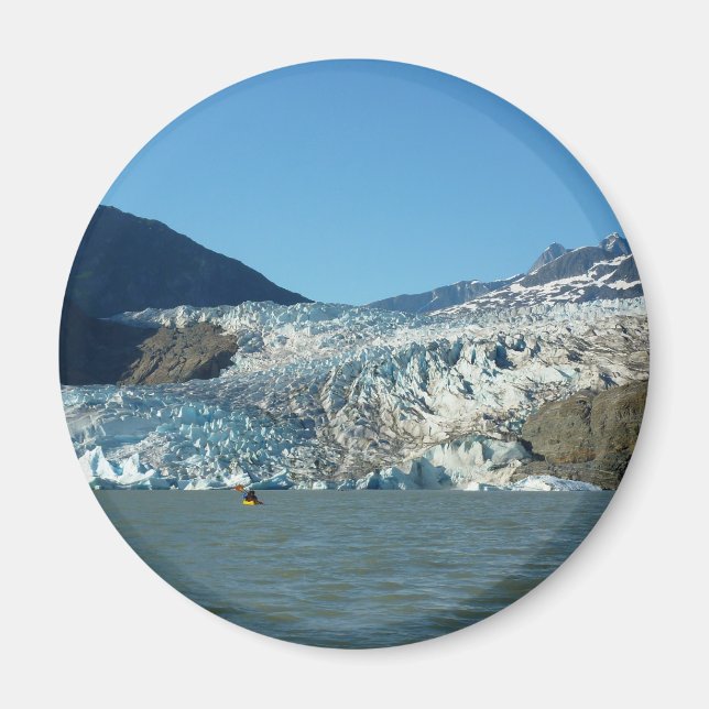 Aimant Kayak au glacier Mendenhall (Devant)