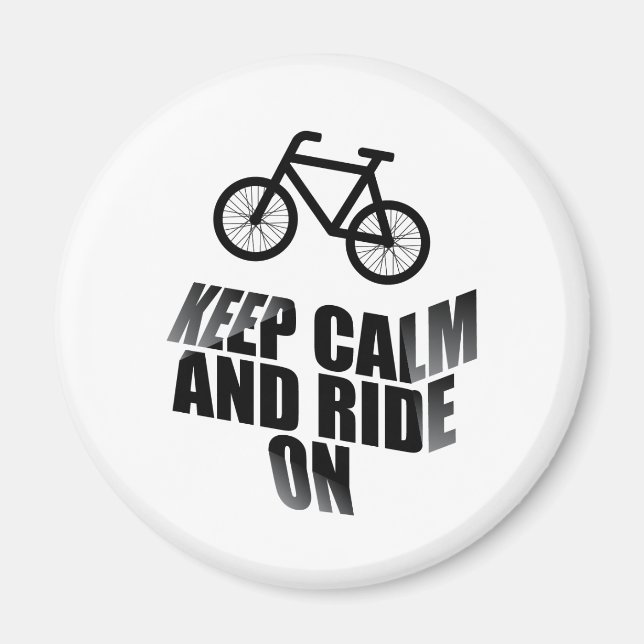 Aimant Keep calm and ride (Devant)