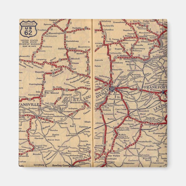 Aimant Kentucky, Tennessee 3 (Devant)