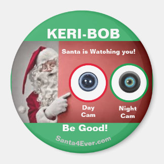 Aimant KERI-BOB Père Noël vous regarde ! Jour et nuit