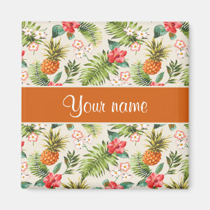 Aimant Ketmie d'ananas et frondes de paume