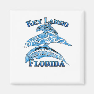 Aimant Key Largo Florida Vacances Dauphins Tribaux