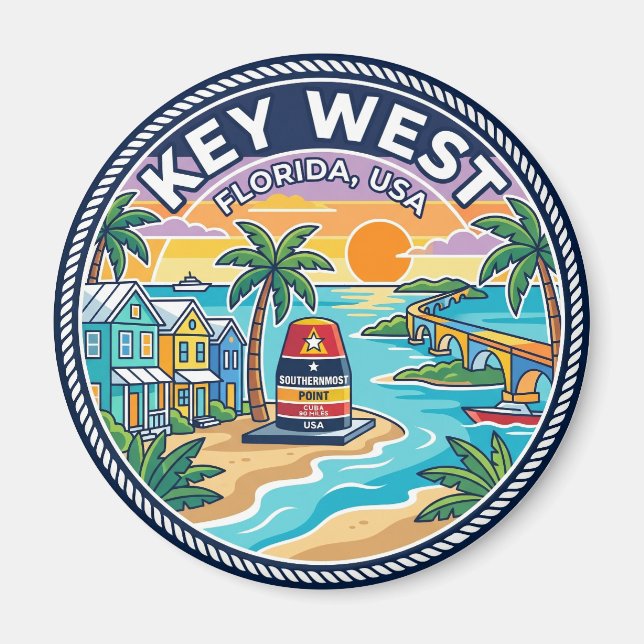 Aimant Key West Floride (Devant)
