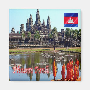Aimant KH - Cambodge - Siem Reap - Vue d'Angkor Vat