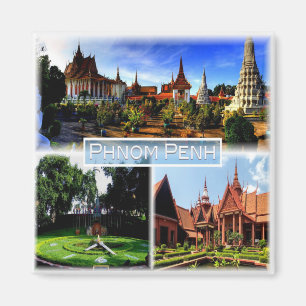 Aimant KH Phnom Penh - Pagode d'argent - Palais royal -