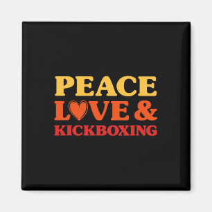 Aimant Kickboxing J'adore le kickboxing pour hommes et fe
