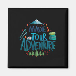 Aimant Kids Made Four Adventure Fête d'anniversaire 4ème