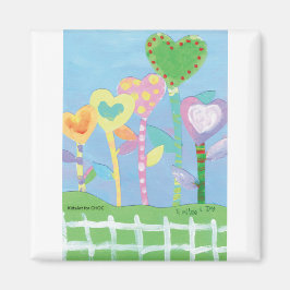 Aimant KidsArt for CHOC - Coeurs avec clôture de poche
