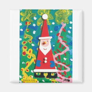 Aimant KidsArt for CHOC - Père Noël Winter Wonderland