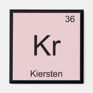 Aimant Kiersten Nom Chimie Élément Tableau Périodique