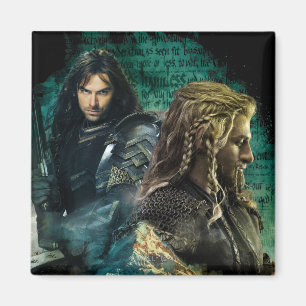 Aimant Kili et Fili au-dessus d'Erebor
