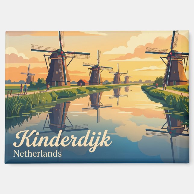 Aimant Kinderdijk Pays-Bas (Recto)