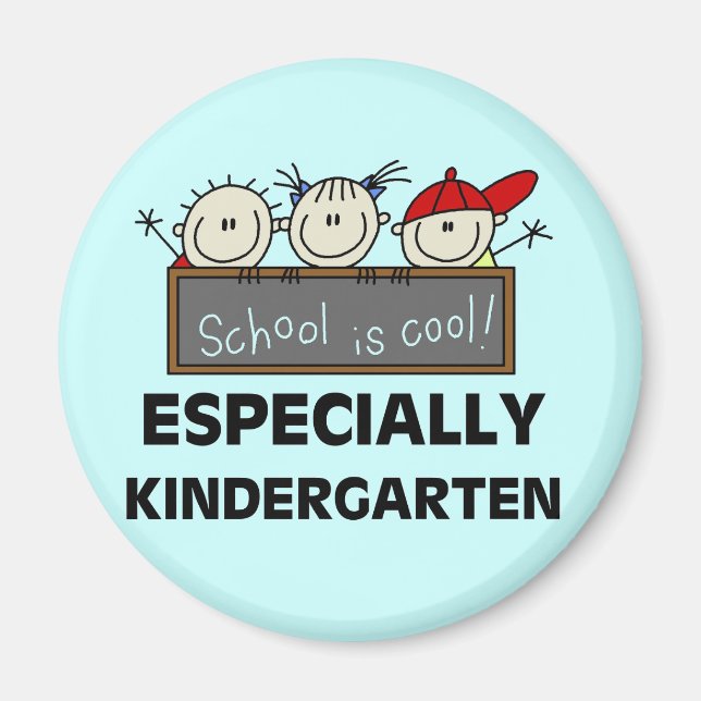 Aimant Kindergarten School est Cool Tshirts et cadeaux (Devant)