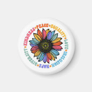 Aimant Kindness Peace Equality Love Hope Diversity Human