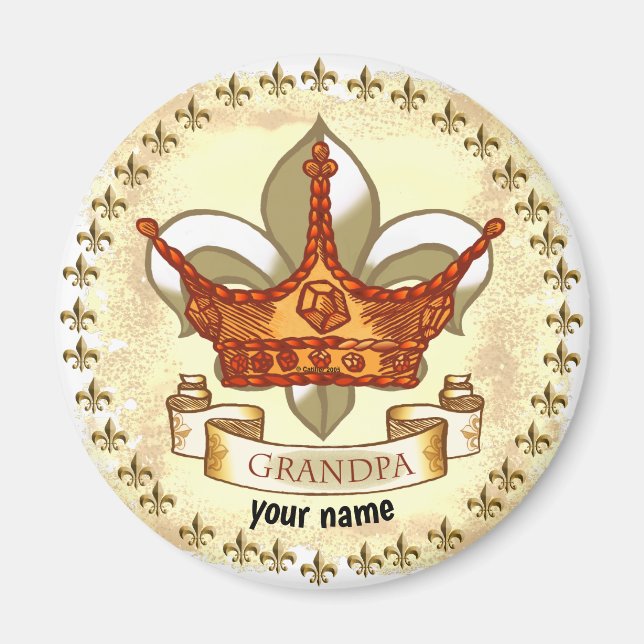 aimant King Grand-pa (Devant)