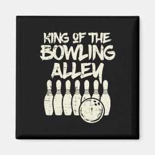 Aimant King Of The Bowling Alley Bowler Papa Hommes Garço