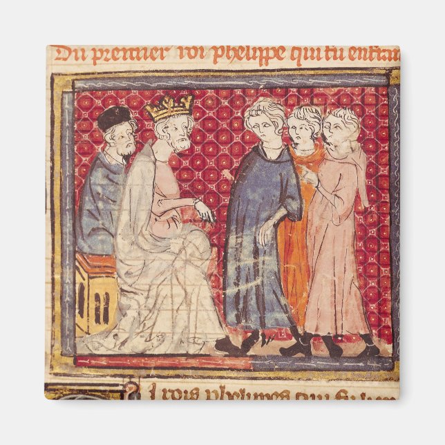 Aimant King Philippe I, Grandes Chroniques de France (Devant)