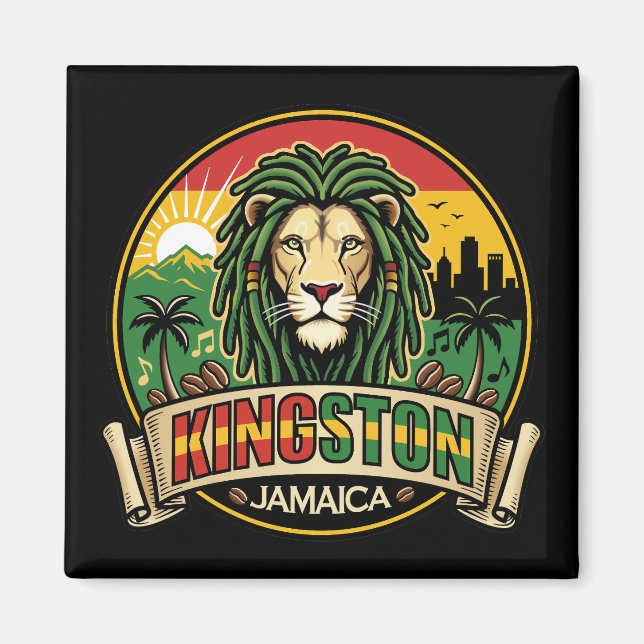 Aimant Kingston Jamaica Island Caribbean (Devant)