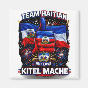 Aimant Kitel Mache Haiti One Love Flag