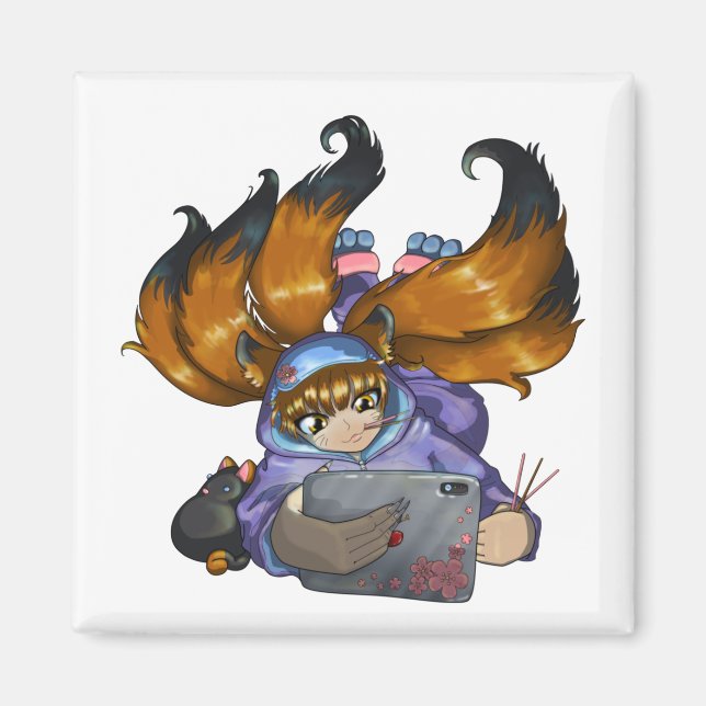 Aimant Kitsune (Devant)