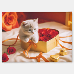 Aimant Kitten Love Tender Romantique magnifique cadeau