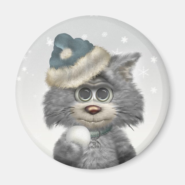 Aimant Kitty Cats Winter Wonderland (Devant)