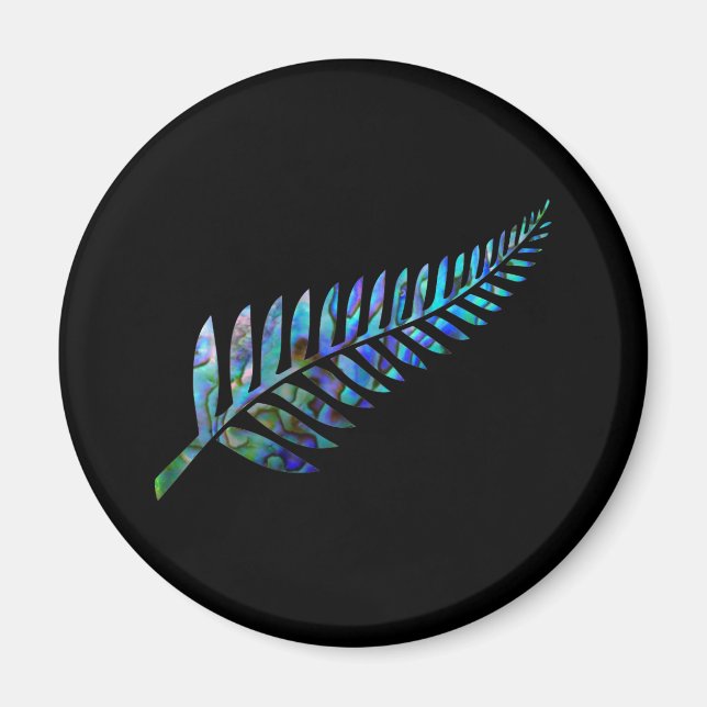 AIMANT KIWI NEW ZEALAND FERN PAUA (Devant)